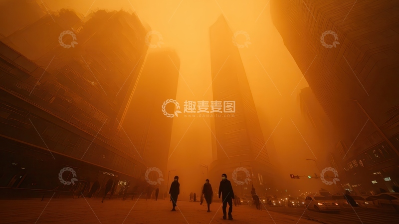 高清大图下载【趣麦麦图】雾霾  灰蒙  凝滞  