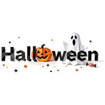 万圣节南瓜幽灵图案平面设计素材