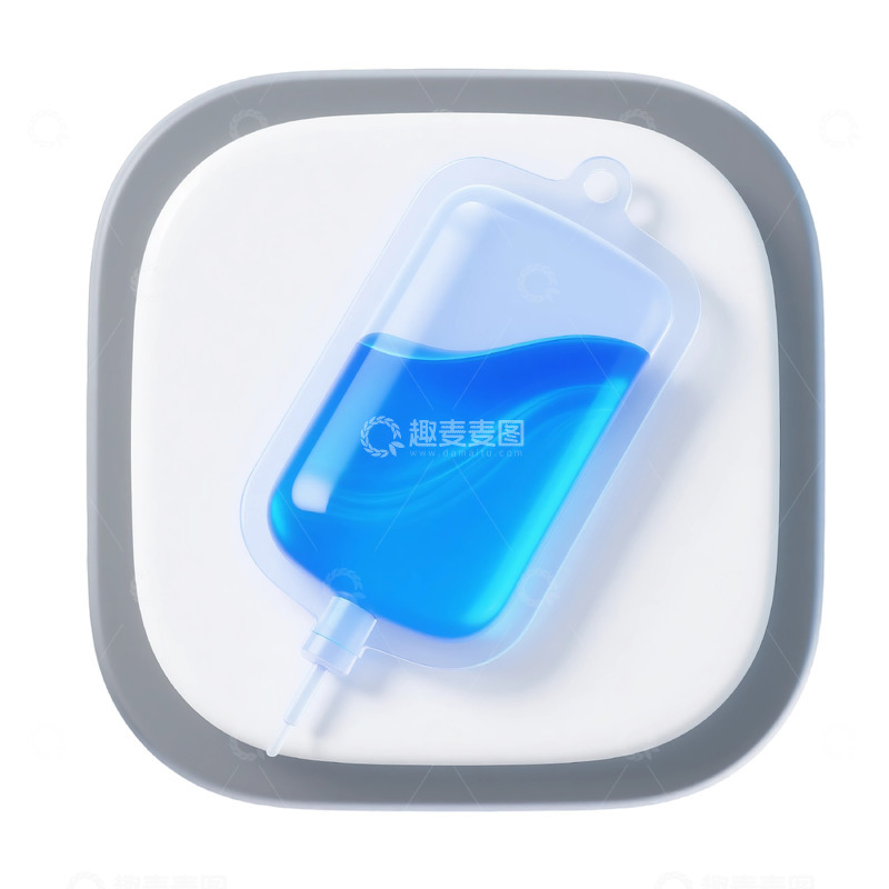高清大图下载【趣麦麦图】医疗输液袋图标设计元素