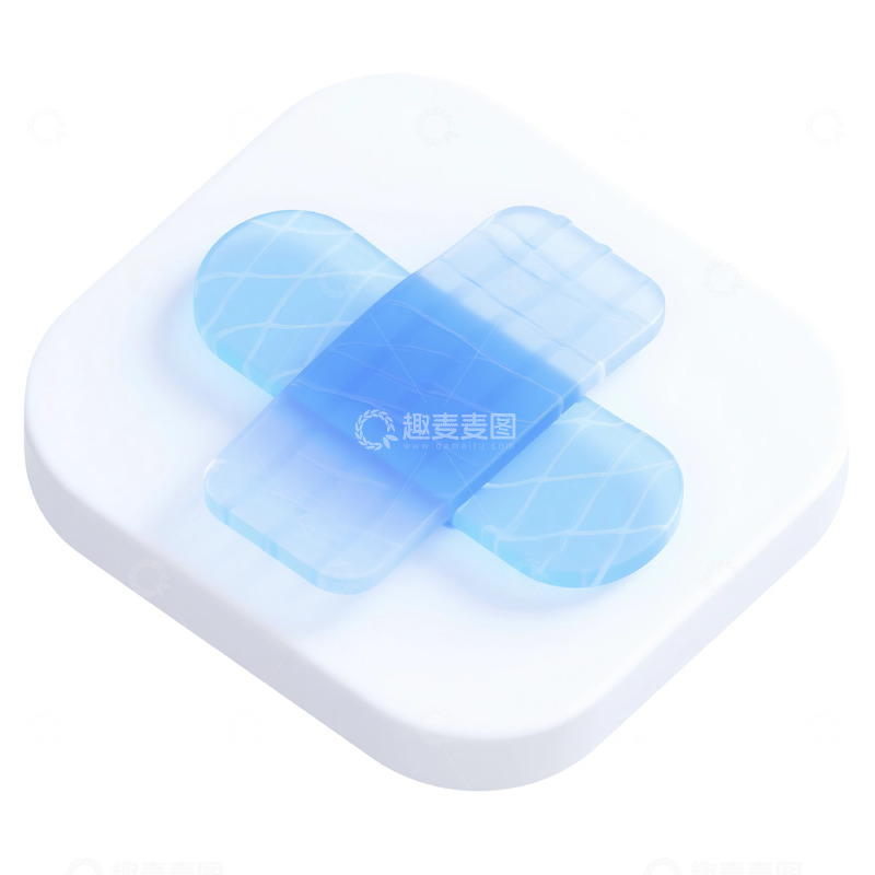 高清大图下载【趣麦麦图】医疗创可贴简洁设计