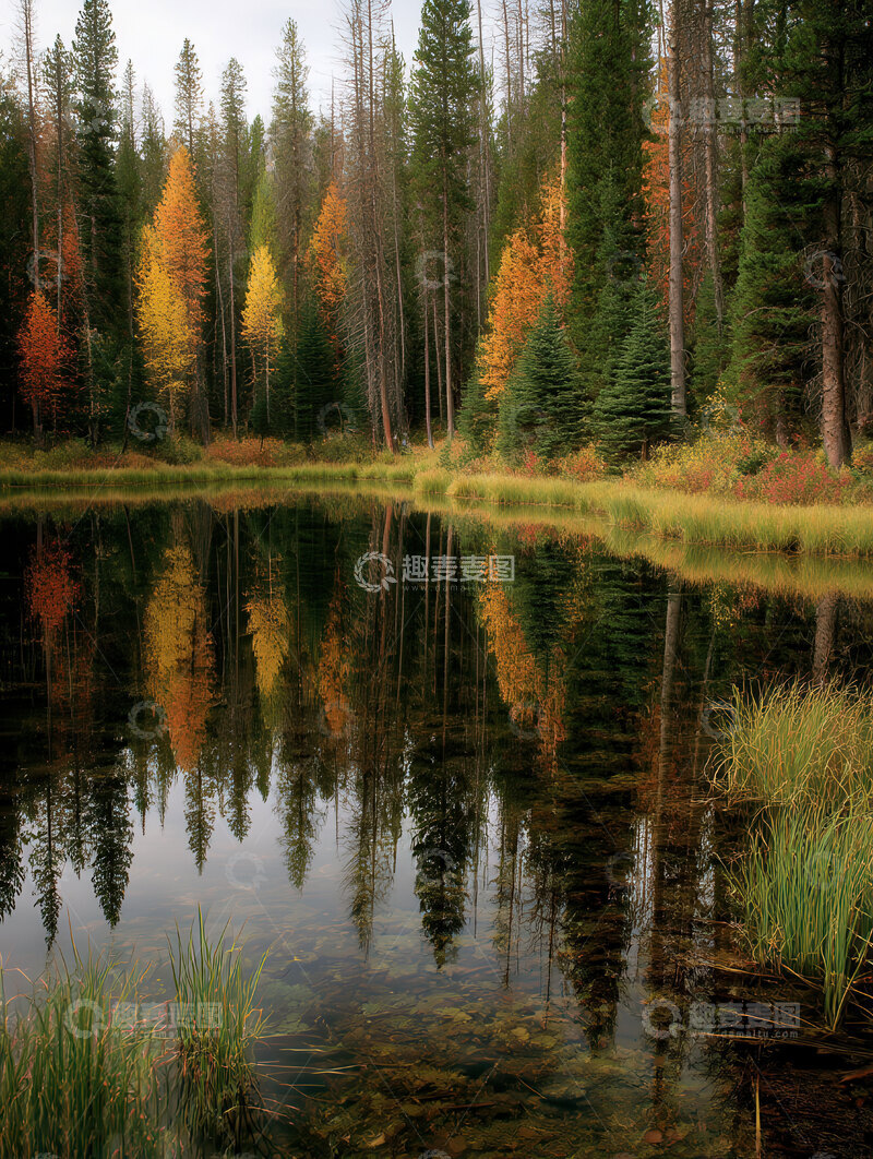 高清大图下载【趣麦麦图】-秋  清冽  归真  
