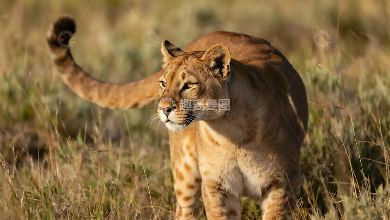 高清大图下载【趣麦麦图】生物百科凶兽之狮子
