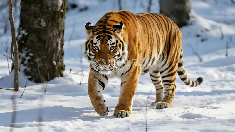 高清大图下载【趣麦麦图】生物百科凶兽之东北虎