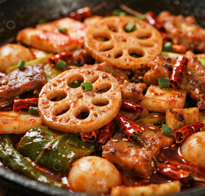 高清大图下载【趣麦麦图】麻辣香锅炒菜