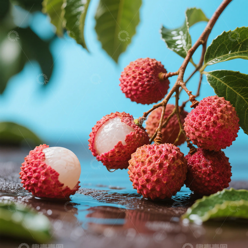 高清大图下载【趣麦麦图】新鲜荔枝特写摄影图片