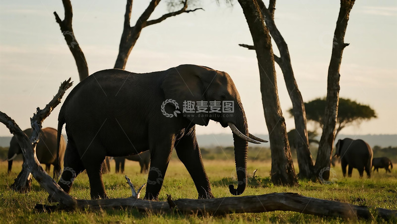 高清大图下载【趣麦麦图】生物百科凶兽之象群大象