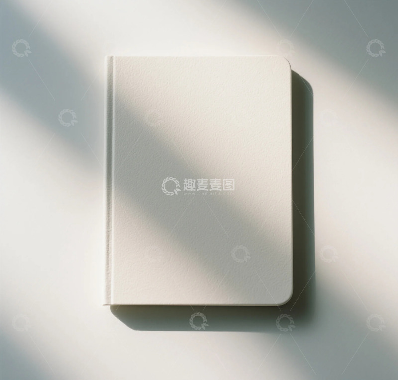 高清大图下载【趣麦麦图】简约白色笔记本光影设计