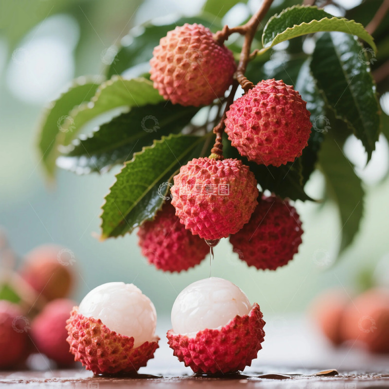 高清大图下载【趣麦麦图】清新荔枝特写摄影图