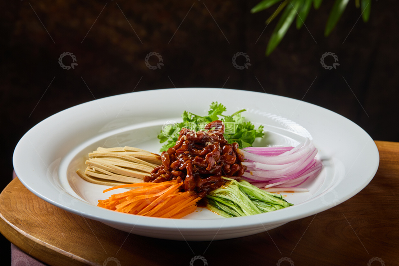 高清大图下载【趣麦麦图】色彩缤纷的京酱肉丝