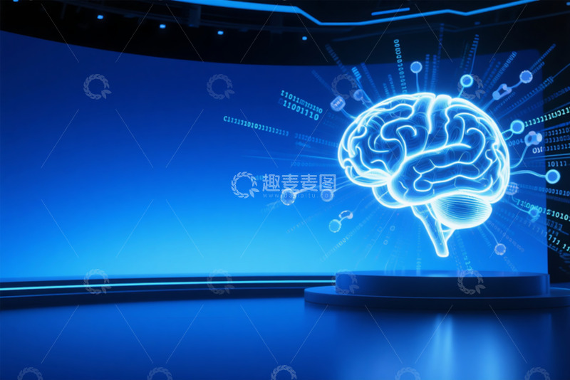 高清大图下载【趣麦麦图】科技脑图数据展示