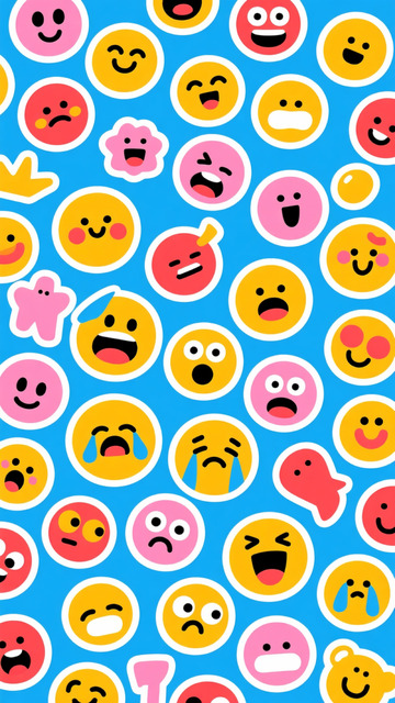 卡通表情背景壁纸