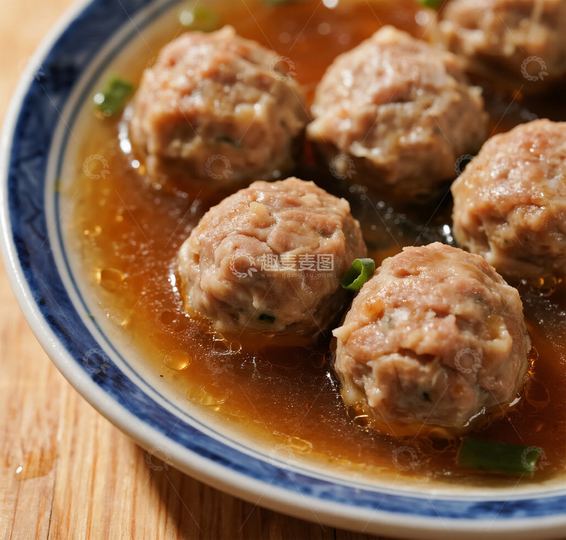 高清大图下载【趣麦麦图】中式肉丸汤美食摄影