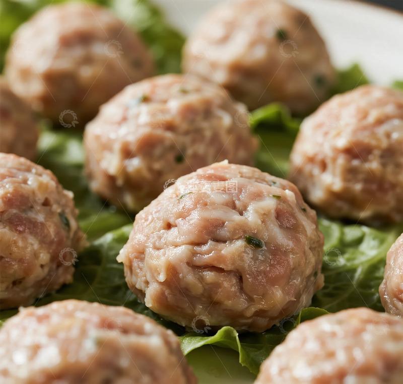 高清大图下载【趣麦麦图】肉丸美食摄影特写