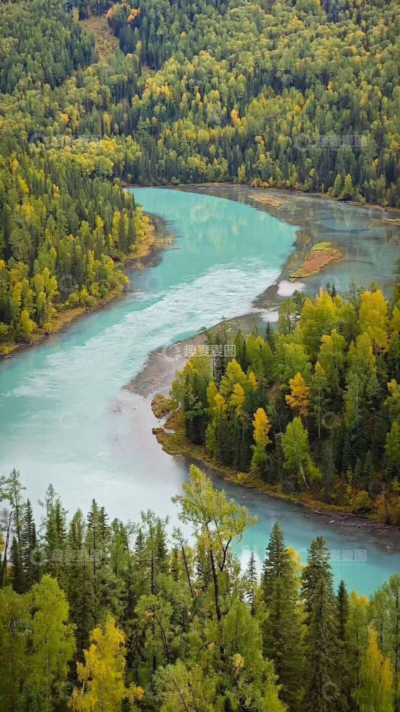 高清大图下载【趣麦麦图】秋意浓山水画卷