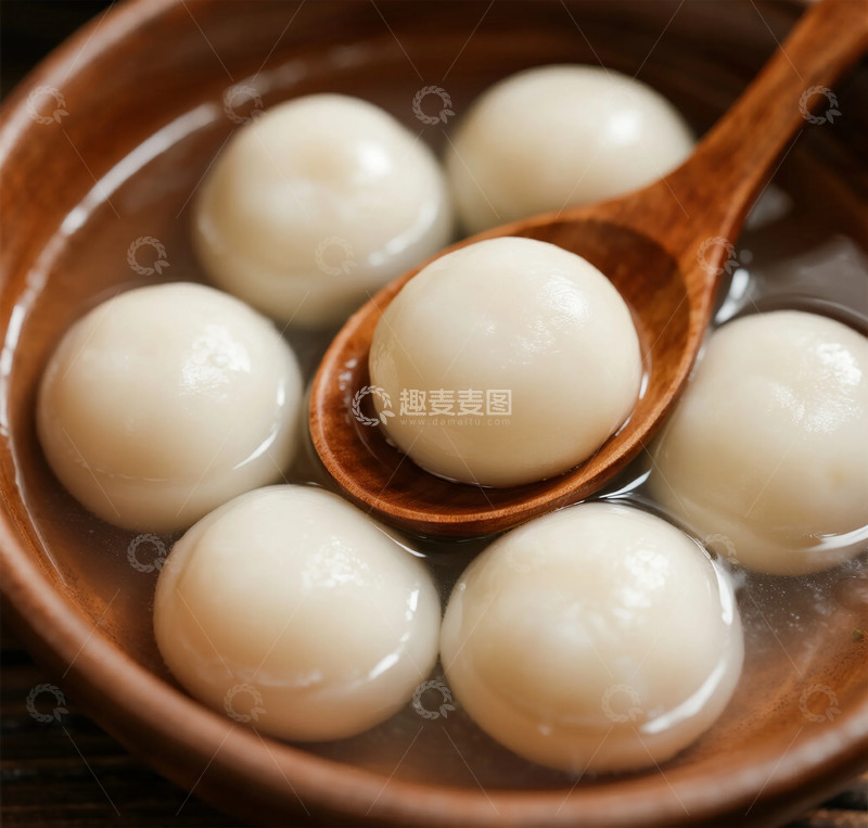 高清大图下载【趣麦麦图】汤圆美食特写摄影图