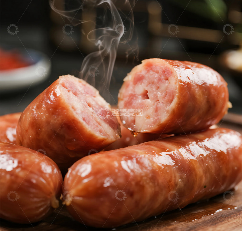 高清大图下载【趣麦麦图】烤肠美食热食摄影