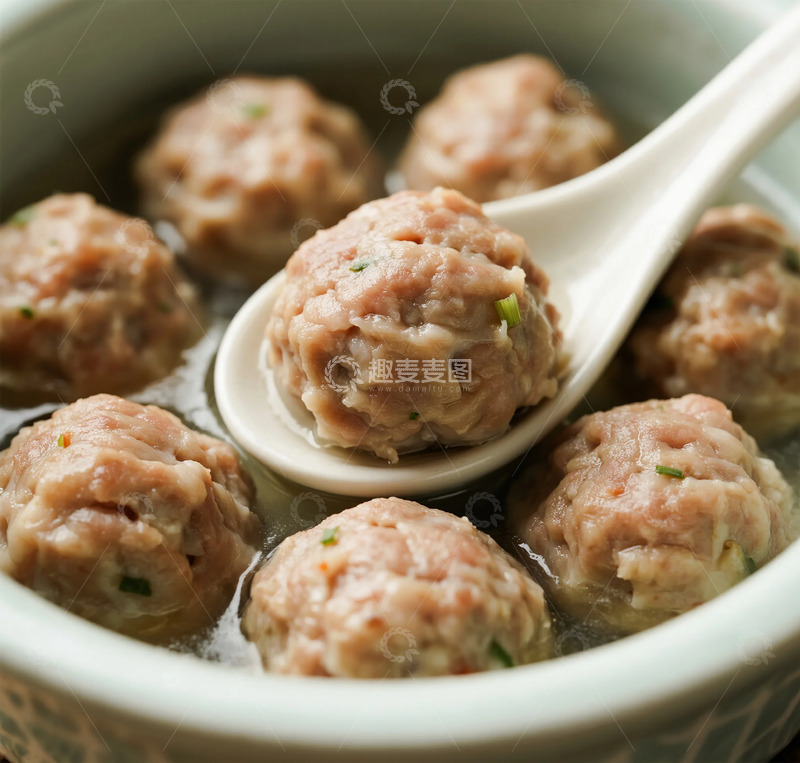 高清大图下载【趣麦麦图】肉丸汤美食特写摄影