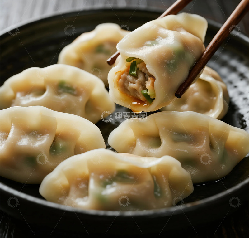 高清大图下载【趣麦麦图】饺子美食摄影图片
