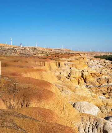 荒漠地貌风蚀地形风光摄影