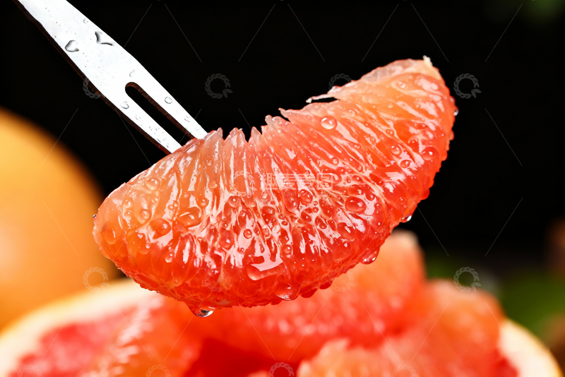 高清大图下载【趣麦麦图】红心柚红心蜜柚特写果肉