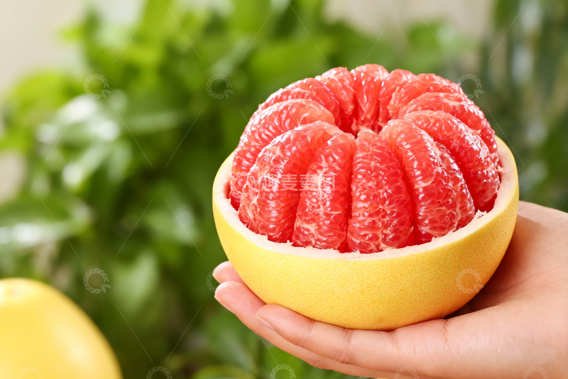 高清大图下载【趣麦麦图】红心柚红心蜜柚果肉0