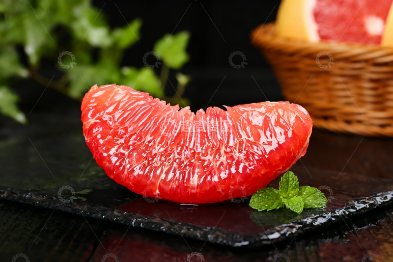 高清大图下载【趣麦麦图】红心柚红心蜜柚果肉特写9