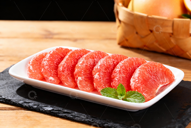 高清大图下载【趣麦麦图】红心蜜柚红心柚