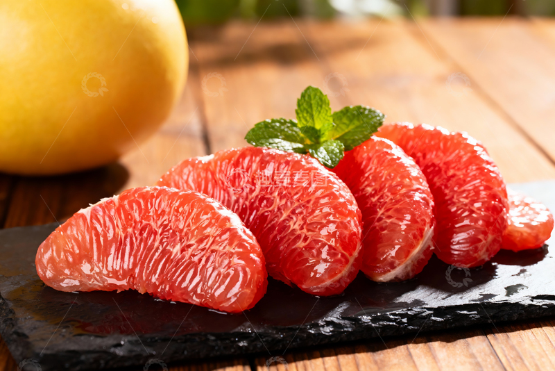 高清大图下载【趣麦麦图】红心柚红心蜜柚果肉特写10