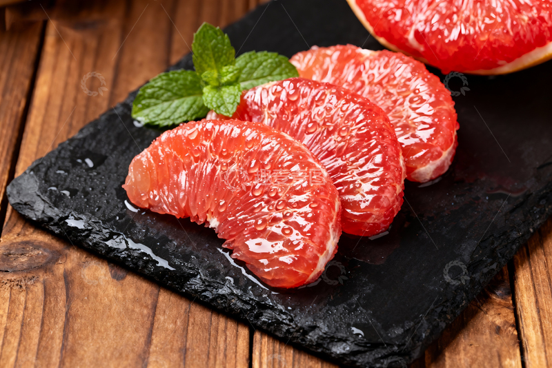 高清大图下载【趣麦麦图】红心柚红心蜜柚果肉