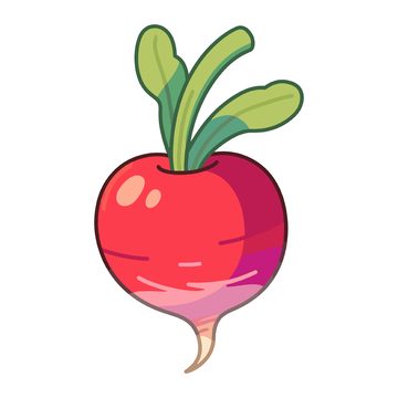 卡通风格萝卜插画设计元素