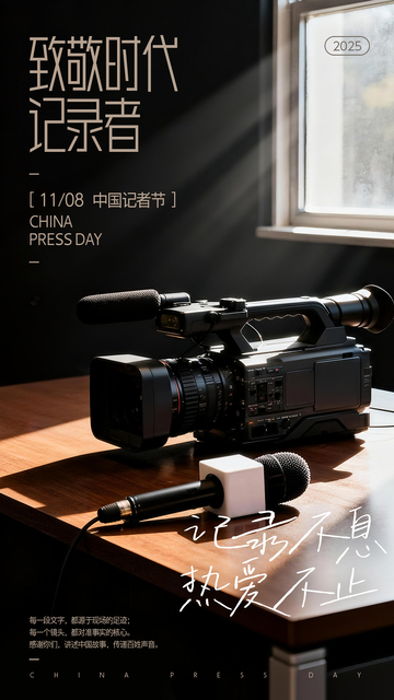 记者节海报推送
