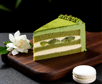 抹茶蛋糕美食摄影
