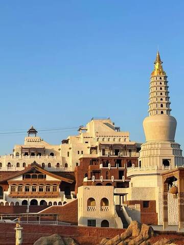 古塔建筑群风光摄影