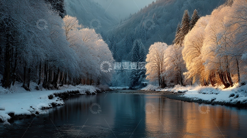 雾凇  鎏金  渐染  