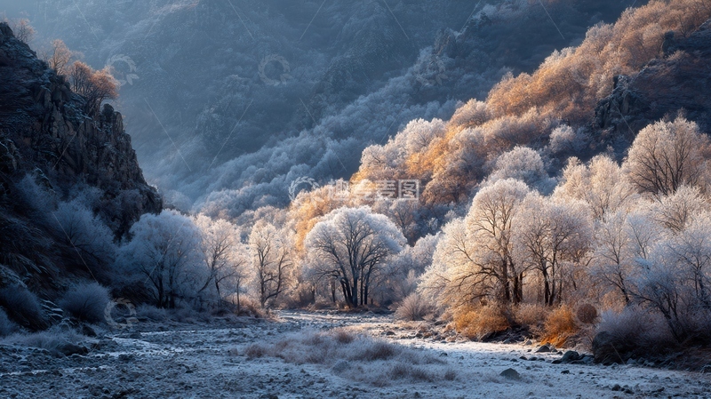 雾凇  鎏金  曦染 