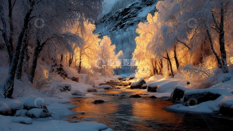 雾凇  鎏金  璀璨