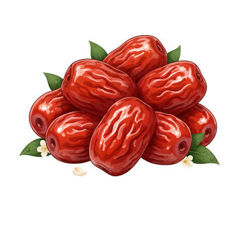 红枣手绘红枣插画