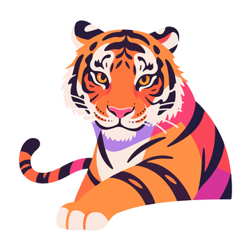 卡通老虎设计元素