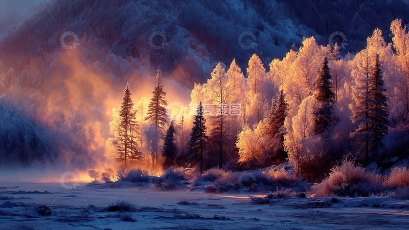 雾凇  鎏金  融晶