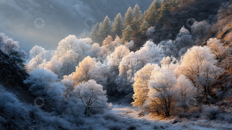 雾凇  鎏金  幻色