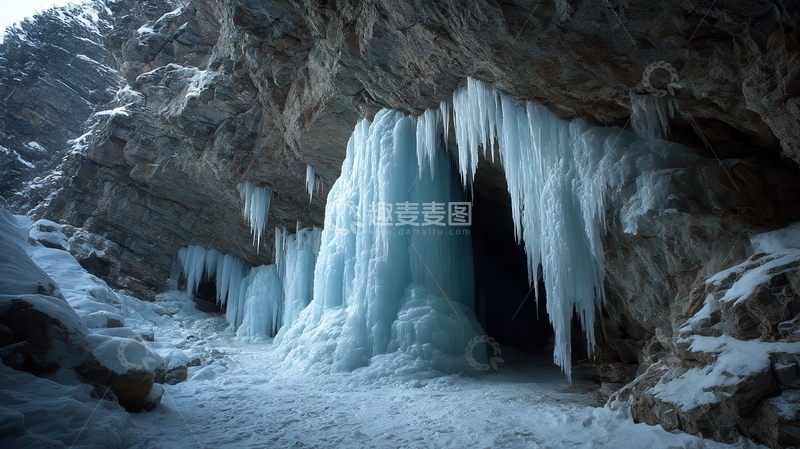 高清大图下载【趣麦麦图】冻瀑  凝脂  冰棱