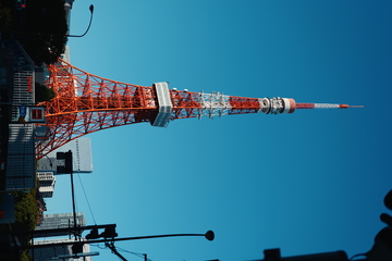 城市风光东京塔摄影