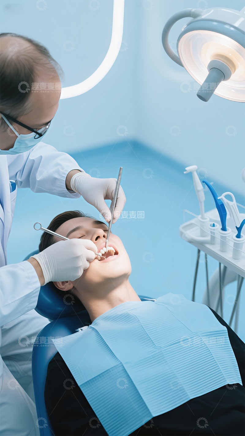 高清大图下载【趣麦麦图】牙科治疗室专业诊疗场景