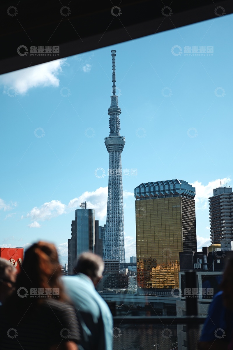 高清大图下载【趣麦麦图】城市天际线观光摄影晴空塔
