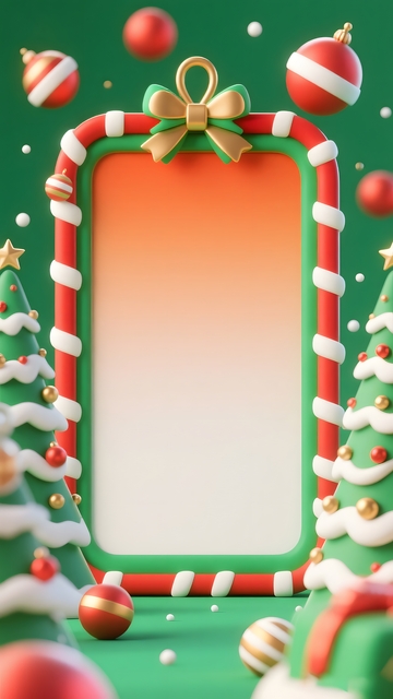 圣诞节卡通风格背景