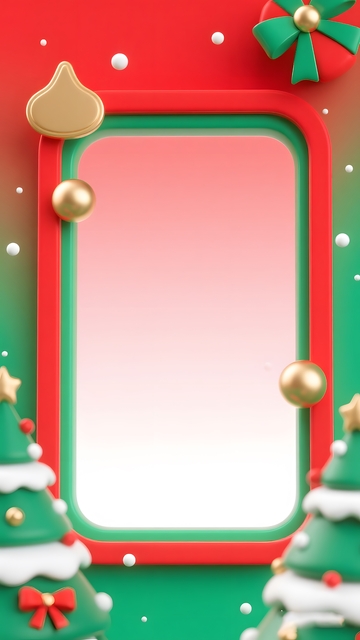 圣诞节卡通边框背景