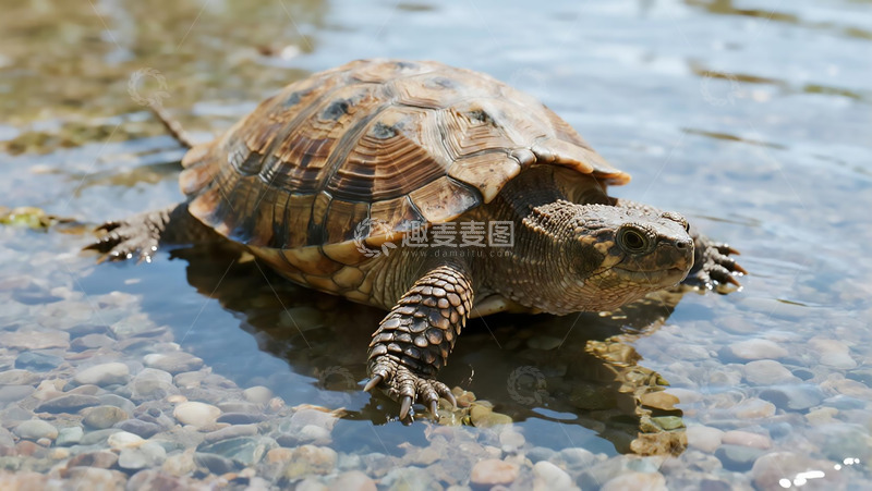 高清大图下载【趣麦麦图】动物百科之乌龟