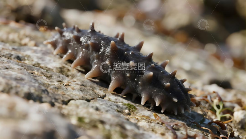 高清大图下载【趣麦麦图】生物百科之海参实拍