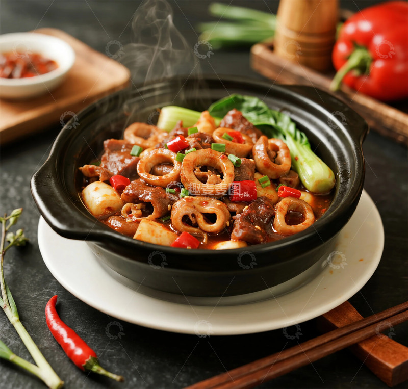 高清大图下载【趣麦麦图】砂锅炖菜美食摄影