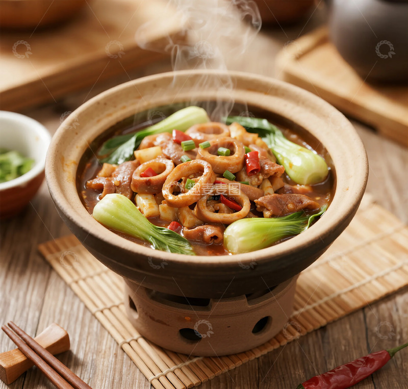 高清大图下载【趣麦麦图】砂锅炖菜中式美食